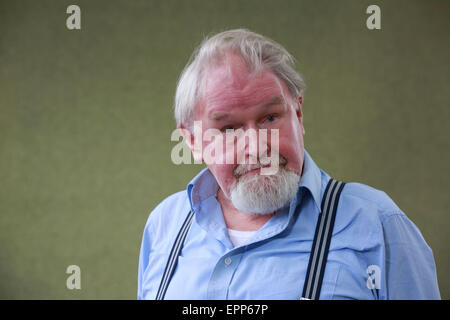 Alasdair Gray photographié au cours d'Edinburgh International Book Festival 2014 à Charlotte Square Gardens Banque D'Images