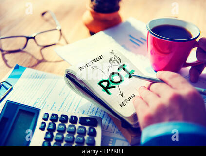 Businessman Concept mot Roi Bloc-notes Banque D'Images