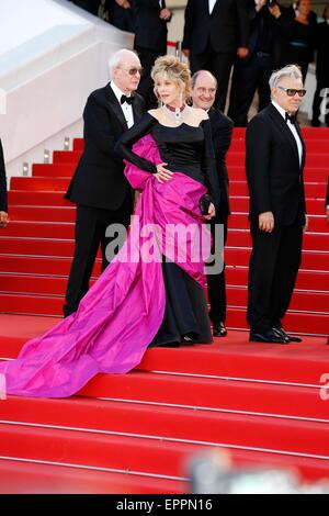 Cannes, France. 20 mai, 2015. Jane Fonda .premiere 'jeunes'.Festival de Cannes 2015.Cannes, France.20 Mai 2015. Credit : Roger Harvey/Globe Photos/ZUMA/Alamy Fil Live News Banque D'Images