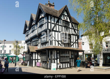 La vieille Maison noir et blanc maison à colombages dans la ville haute, Hereford a été construit en 1621 et est maintenant un musée Banque D'Images