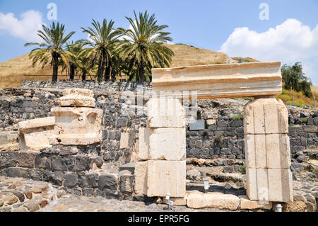 Israël, Bet Shean (Scythopolis). En 64 avant notre ère qu'il a été pris par les romains, reconstruit, et la capitale de la Décapole, les "Dix Banque D'Images