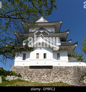 L'original château de Ninja Iga Ueno aussi connu sous le nom de "Hakuho' ou Blanc Château Phoenix Banque D'Images