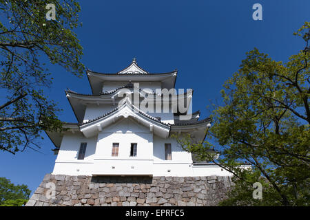 L'original château de Ninja Iga Ueno aussi connu sous le nom de "Hakuho' ou Blanc Château Phoenix Banque D'Images