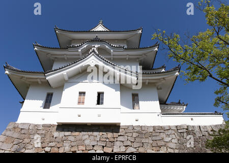 L'original château de Ninja Iga Ueno aussi connu sous le nom de "Hakuho' ou Blanc Château Phoenix Banque D'Images