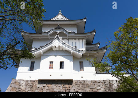 L'original château de Ninja Iga Ueno aussi connu sous le nom de "Hakuho' ou Blanc Château Phoenix Banque D'Images