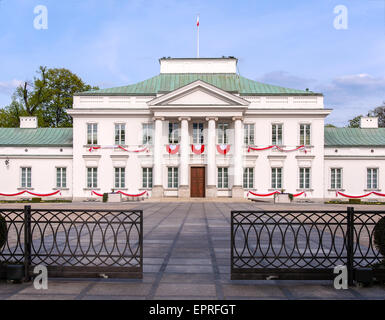 Belvédère (belvédère) Palace à Varsovie. Une résidence du Président de la République de Pologne. Banque D'Images