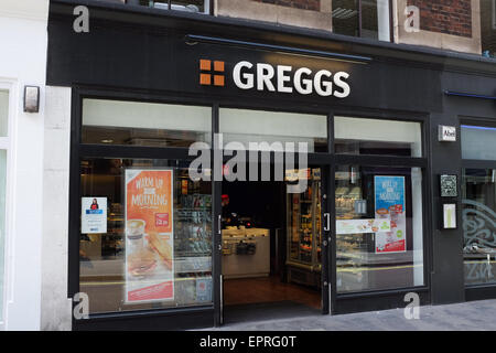 Greggs le boulanger. Banque D'Images