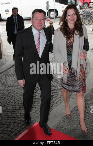 Munich, Allemagne. 21 mai, 2015. Le Danish Crown Prince Frederik et Mary, deux visites, Munich, Allemagne le 21 mai 2015. Dpa : Crédit photo alliance/Alamy Live News Banque D'Images