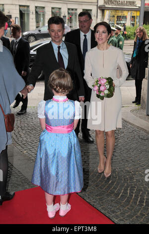 Munich, Allemagne. 21 mai, 2015. Le Danish Crown Prince Frederik et Mary, deux visites, Munich, Allemagne le 21 mai 2015. Dpa : Crédit photo alliance/Alamy Live News Banque D'Images