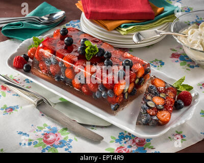 Terrine de fruits d'été Banque D'Images