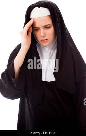 Young adult caucasian woman isolated on a white background Banque D'Images