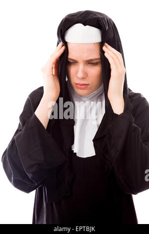 Young adult caucasian woman isolated on a white background Banque D'Images