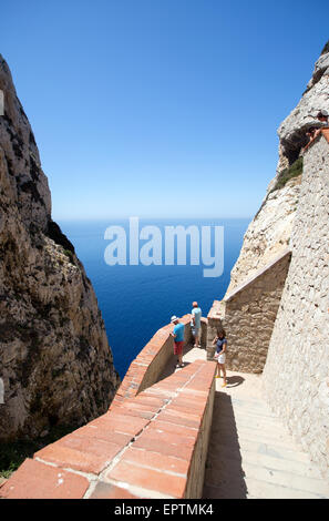 Pointe de Capo Caccia Sardaigne Italie Banque D'Images