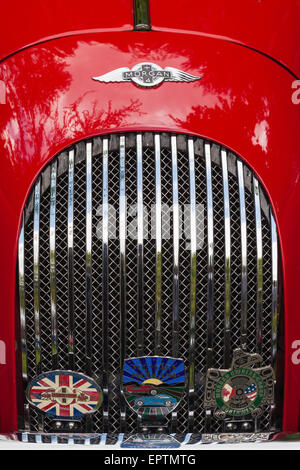 Image abstraite d'une voiture de sport britannique morgan 4 à un spectacle à Vancouver Banque D'Images