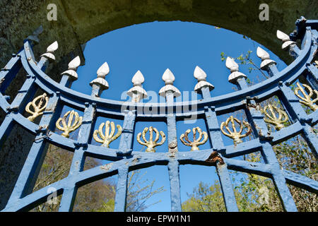 Freemantle Gate, Appuldurcombe House Estate, Wroxall, île de Wight, Angleterre, RU, FR. Banque D'Images