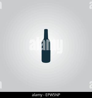 L'icône de bouteille d'alcool Illustration de Vecteur
