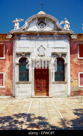 Vieille église catholique sur Bressagio Street dans l'île de Murano, Veneto, Italie Banque D'Images