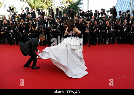 Aishwarya Rai Bachchan assister à la 'jeunesse' première mondiale au 68e Festival de Cannes le 20 mai 2015/photo alliance Banque D'Images