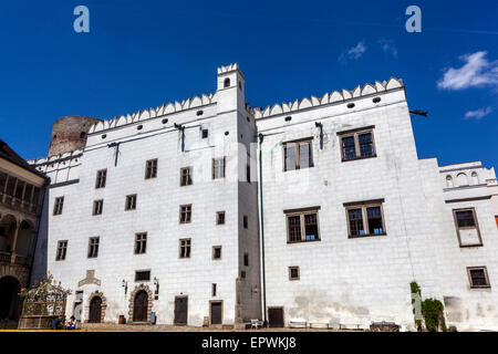 Vieille ville historique de Jindrichuv Hradec, République tchèque, la Bohême du Sud, Château Banque D'Images