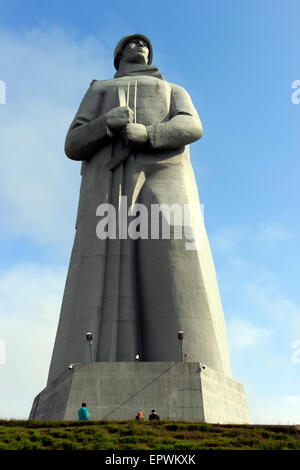 Aliocha Monument aux défenseurs de l'Arctique soviétique pendant la Grande guerre patriotique, Mourmansk, Russie Banque D'Images