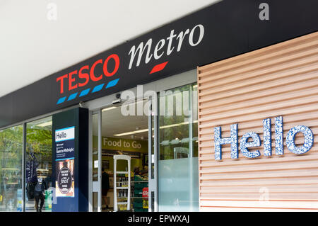 Un Tesco Metro à Londres. Banque D'Images