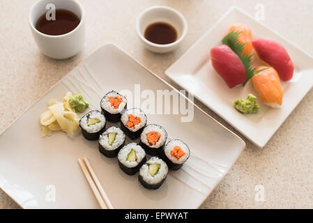 Jeu de sushi Banque D'Images