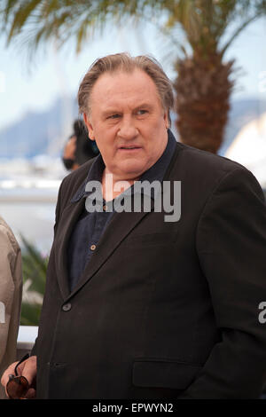 Cannes, France. 22 mai, 2015. L'acteur Gérard Depardieu à la vallée de l'amour photo film appel à la 68e Festival de Cannes vendredi 22 mai 2015, Cannes, France. Credit : Doreen Kennedy/Alamy Live News Banque D'Images