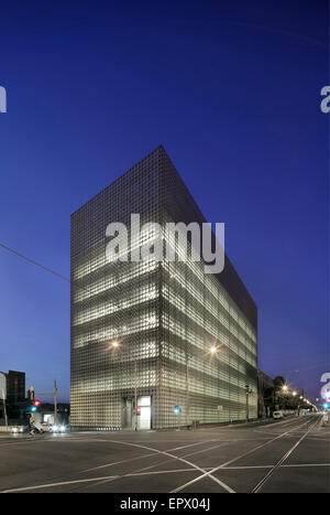 La façade extérieure de conception RMIT Hub, Melbourne, Australie Banque D'Images