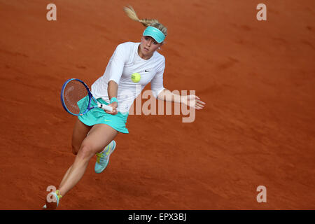 Nuremberg, Allemagne. 21 mai, 2015. Carina Witthoeft d'Allemagne pendant le trimestre dernier contre Arruabarrena d'Espagne dans le tournoi de tennis WTA à Nuremberg, Allemagne, 21 mai 2015. Photo : Daniel Karmann/dpa/Alamy Live News Banque D'Images