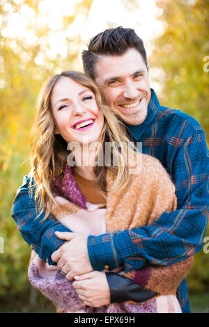 Mid-adult couple Smiling Banque D'Images