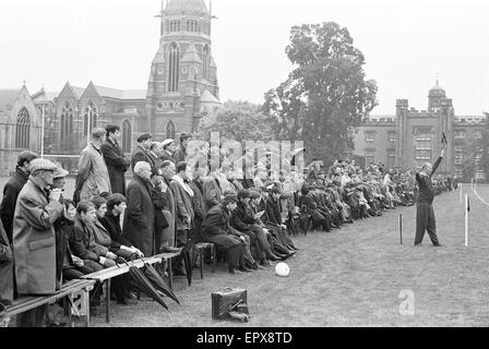 Warwick v London Wasps, match de rugby à l'école de Rugby, Rugby, Warwickshire, octobre 1966. Banque D'Images