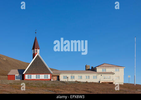 Svalbard kirke en Longyearbyen, pays le plus nord de l'église au Spitzberg, Norvège Banque D'Images