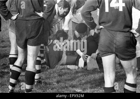 London Wasps v Llanelli, match de rugby, mars 1966. Banque D'Images