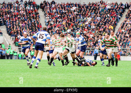 Leicester v Vente, la finale de la coupe de Pilkington à Twickenham, samedi 10 mai 1997. Score final : Leicester gagner 9-3 Vente. Banque D'Images