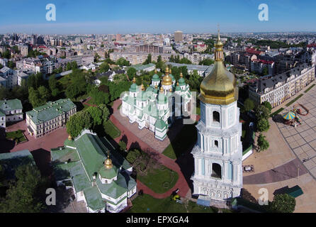 Vue aérienne de la Cathédrale Sainte-Sophie à Kiev, Ukraine Banque D'Images