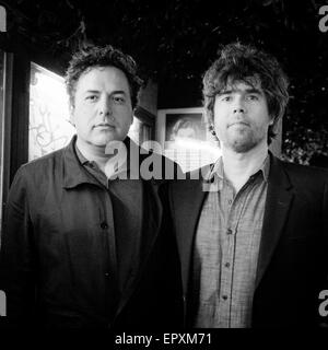 Tom Scharpling et Jon Wurster au Silent Movie Theatre de Los Angeles, en Californie en mars 2015. Banque D'Images