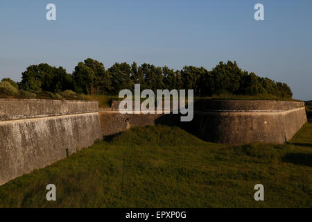 Fortifications de Saint-Martin-de-Ré, Charente-Maritime, France. Banque D'Images