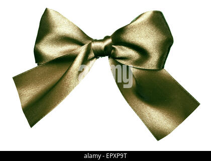 Arc vert isolé soie fabriqués à partir de Banque D'Images