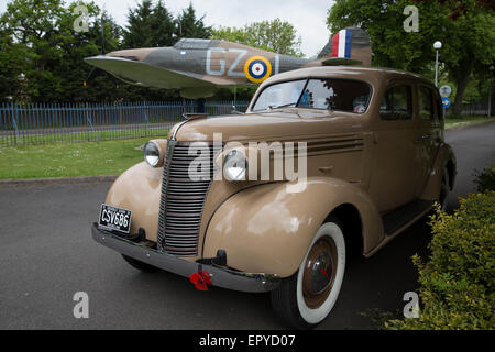 Véhicule militaire Société Presevation Invicta (IMP) a fait une visite au club de St George's RAF chapelle en Biggin Hill. Banque D'Images