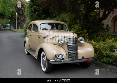 Véhicule militaire Société Presevation Invicta (IMP) a fait une visite au club de St George's RAF chapelle en Biggin Hill. Banque D'Images