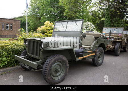 Véhicule militaire Société Presevation Invicta (IMP) a fait une visite au club de St George's RAF chapelle en Biggin Hill. Banque D'Images