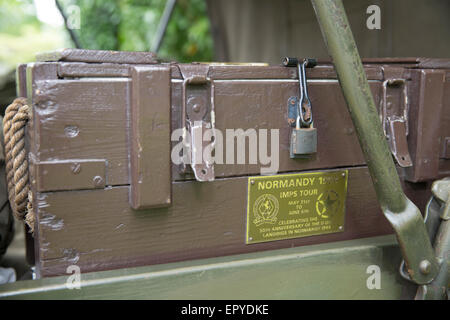 Véhicule militaire Société Presevation Invicta (IMP) a fait une visite au club de St George's RAF chapelle en Biggin Hill Banque D'Images