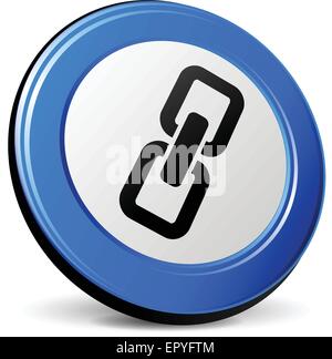 Illustration de 3d de la chaîne blue design icon Illustration de Vecteur