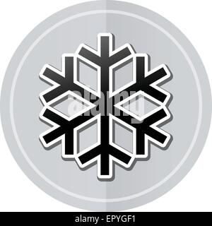 Illustration de l'icône design simple autocollant à froid Illustration de Vecteur
