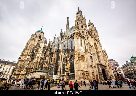 La Cathédrale St Stephan à Vienne Banque D'Images