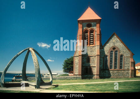 La Cathédrale de Christchurch, Port Stanley, les îles Falkland (territoire britannique d'outre-mer), dans l'Atlantique Sud.Photo prise 1986 Banque D'Images