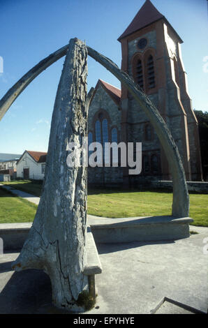 La Cathédrale de Christchurch, Port Stanley, les îles Falkland (territoire britannique d'outre-mer), dans l'Atlantique Sud.Photo prise 1986 Banque D'Images