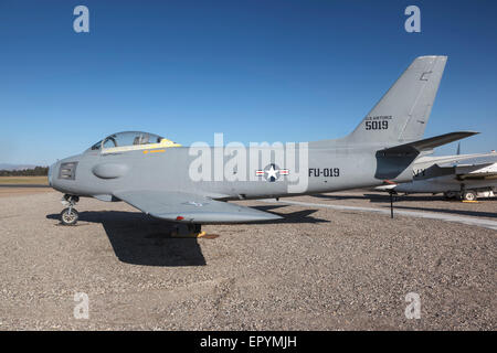 North American F86 Sabre de l'USAF Banque D'Images