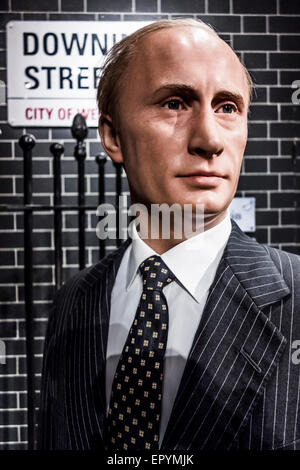 Vladimir Poutine chez Madame Tussauds London Banque D'Images