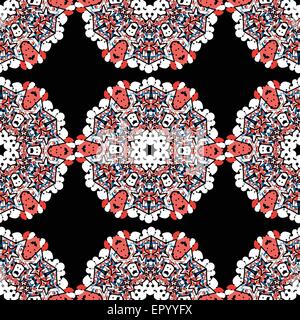 Mandala transparente . Vintage élément décoratif. Islamique dessinés à la main, arabe, indienne, ottomane, motif asiatique Illustration de Vecteur